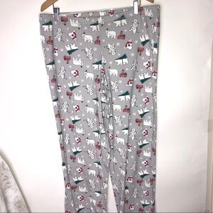 Family PJ's Macy's Christmas Woman's Large Pants